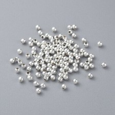 100pcs 3mm Silver/Gold Plated Spacer Beads Jewellery Making DIY Craft Findings
