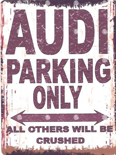 Audi parking metal - , wall