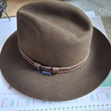 Stetson Genuine Fedora 100% Furfelt Indiana Jones Style High Quality Hat