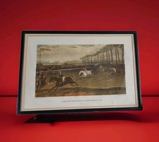 Framed Antique Vale of Aylesbury Steeplechase Engravings Horse Racing Print P4