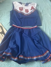 Cheerleading Outfit Adults Size Small Comes With Pom Poms Good Quality