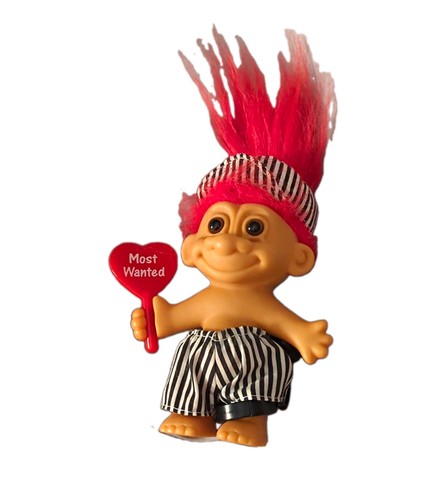 Troll doll figure - doll, striped