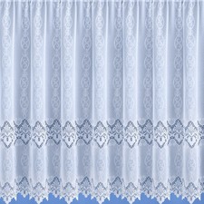 Modern & Traditional Quality White Lace Net Window Curtains - Sold By The Metre