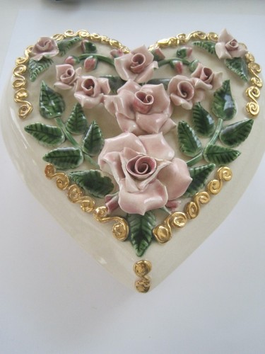 Lola ceramic heart trinket - heart, xl