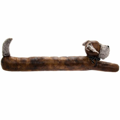 Brown dog draught excluder - brown,