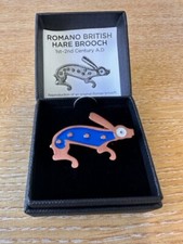 ROMAN ENAMELED HARE BROOCH