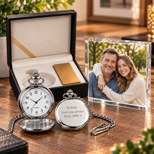 Personalised engraved pocket - engraved,