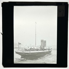 Antique SS Tynwald Paddle Steamer, Douglas, Isle Of Man Steam Packet Co, c 1900