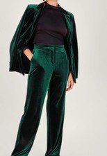 Monsoon green velvet flare