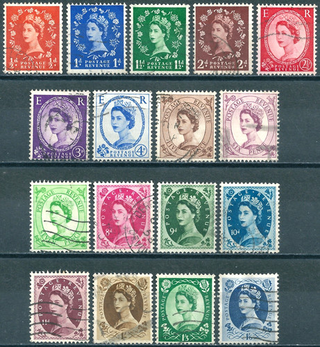 Qe2 1952 tudor crown set - 1952,