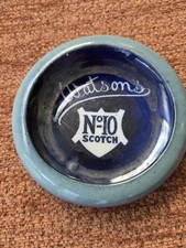 Scarce 1930s Advertising Ashtray/Coaster for Watsons No.10 Scotch - Circular