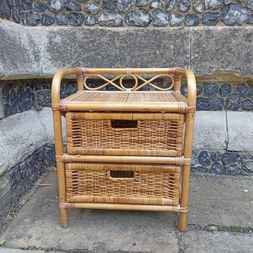 Vintage bamboo rattan - &,