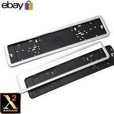 CHROME NUMBER PLATE SURROUNDS