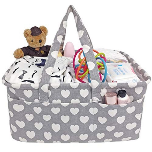 Canvas storage basket - basket, nursery