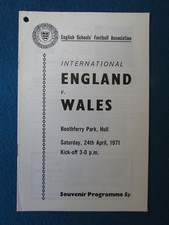 England v Wales Schools
