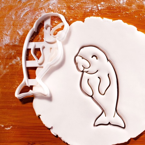 Cute dugong cookie cutter - dugong,