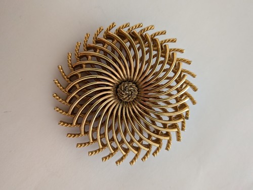 Vintage crown trifari pinwheel - vintage,
