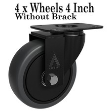 4 Pcs 100mm Swivel Castor