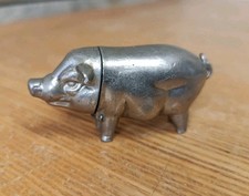 Antique pig vesta case - case, cute