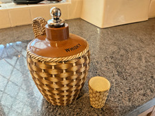 Victorian Pottery Whisky Flagon & Matching Cup by Taylor & Tunnicliffe & Co