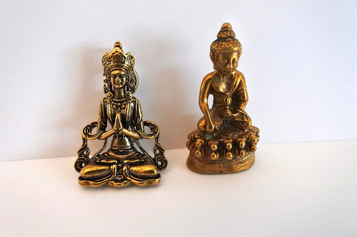 Vintage indian brass goddess - vintage,
