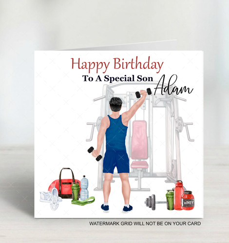 Personalised gym birthday - gym,