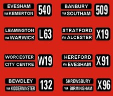 MODEL BUS WATERSLIDE TRANSFERS