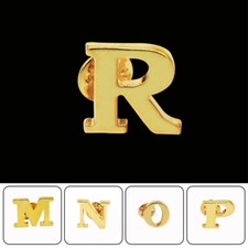 1pc Gold Color Initial Letter