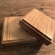 Solid oak square - oak, sign