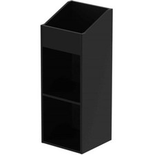 Glorious Record Rack 330 12" Vinyl - Black Album Storage Unit Free-Standing Tall