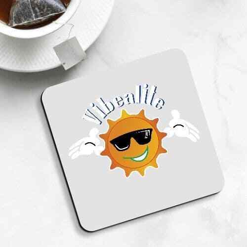 Vibealite drinks coaster - vibealite,