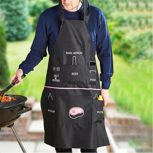 New funny man apron - apron, grill