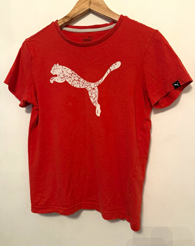 Puma boys red short sleeve - red,