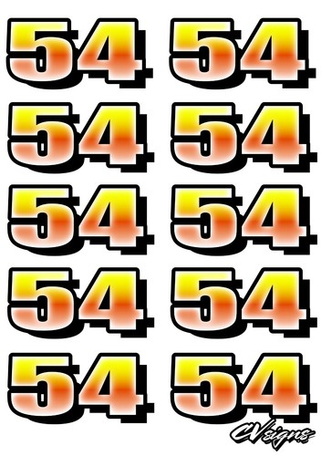 12th scale door numbers - rc,