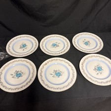 Alfred Meakin Blue Roses 6 x
