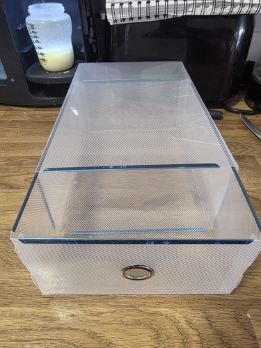 10x clear plastic - clear, shoe
