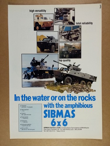 1982 sibmas 6x6 armored - 1982,