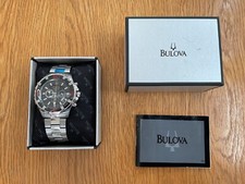 Bulova Marine Star Men's Stainless Steel Chronograph Watch 96B154