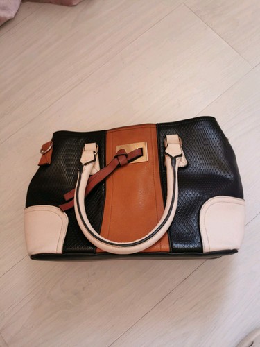 Woman brown beige black bag - woman's, brown/beige/black