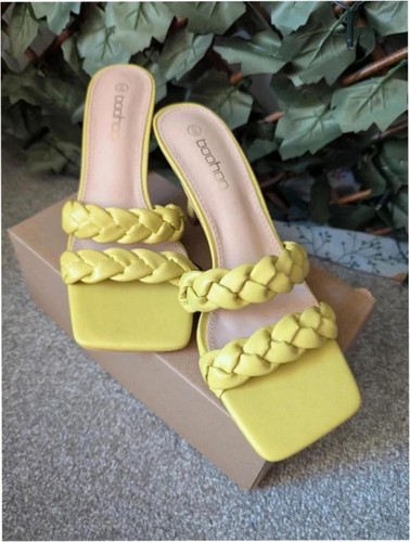 Boohoo square toe pleated - square,
