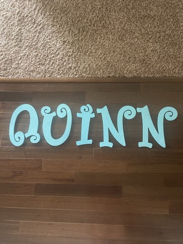 Quinn 9x12 wood letters - quinn,