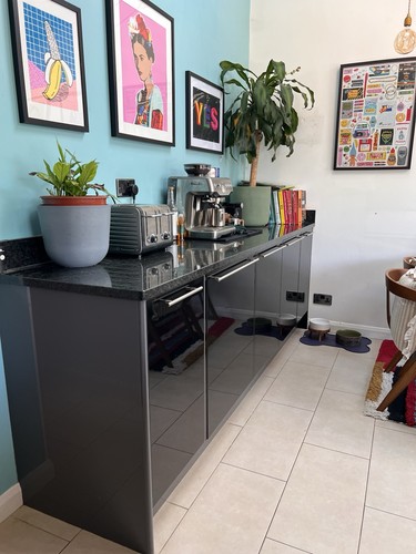 Black granite worktops - worktops, 30mm