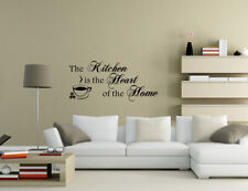 The Kitchen is the Heart of the Home Coffee Cup Wall Quotes Wall Stickers UK 32b