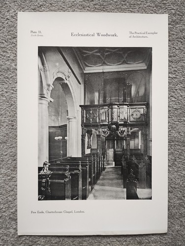 Pew ends charterhouse - pew,