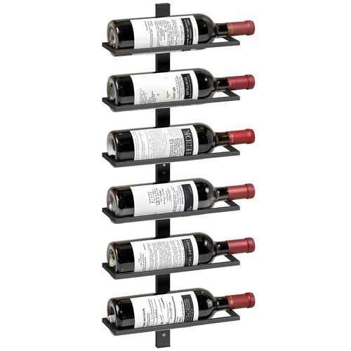 Homcom wall mount wine rack - wall,