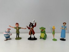 Disney Peter Pan Mini Figures Captain Hook Tinkerbell Wendy Smee Crocodile