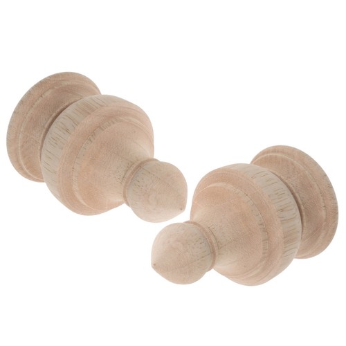 2pcs unfinished wooden post - 2pcs,