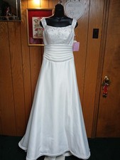 Mori Lee Ivory Satin Wedding