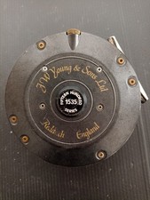 4.1/4" x 1.1/2" J.W.YOUNG Salmon VINTAGE fly FISHING REEL