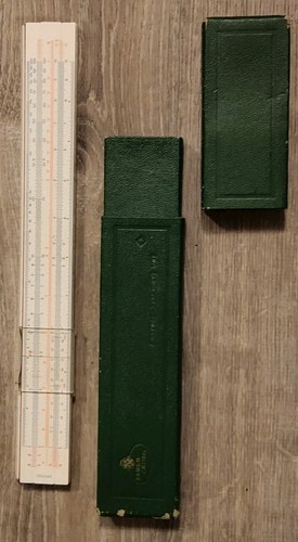 Vtg slide ruler - faber, castell